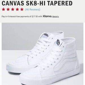 VANS sk8 hi white